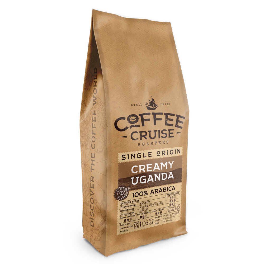 CREAMY UGANDA – Single Origin kavos pupelės, 1 kg