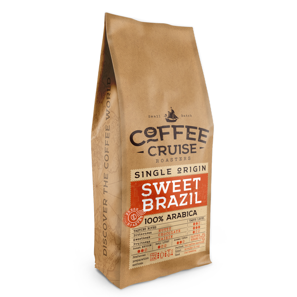 SWEET BRAZIL – Single Origin kavos pupelės, 1 kg