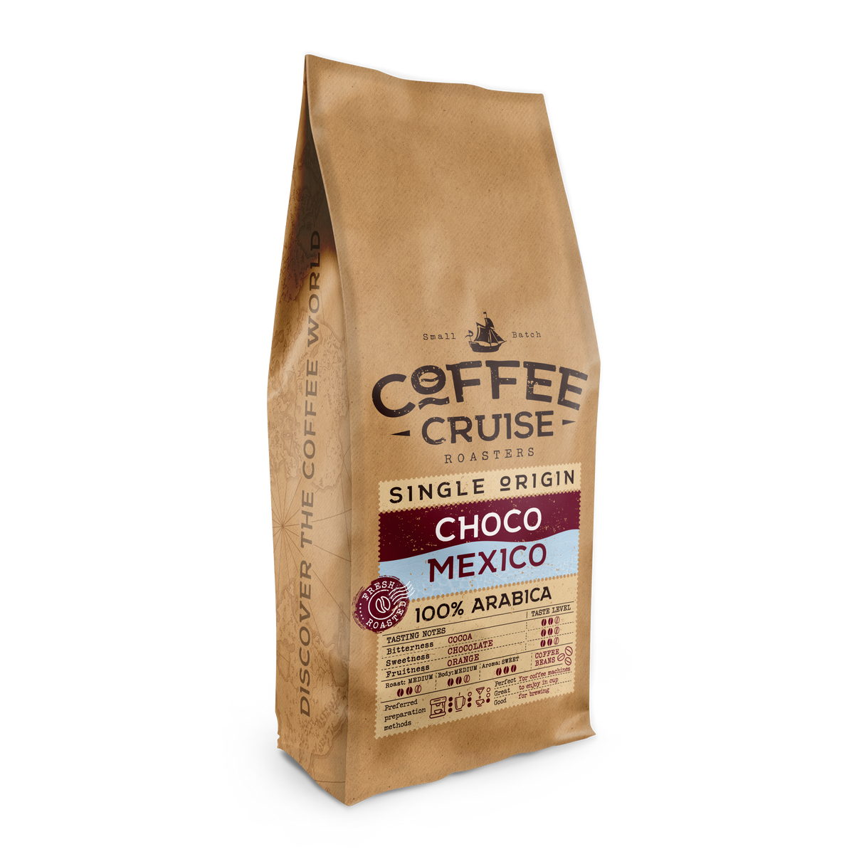 CHOCO MEXICO – Single Origin kavos pupelės, 1 kg
