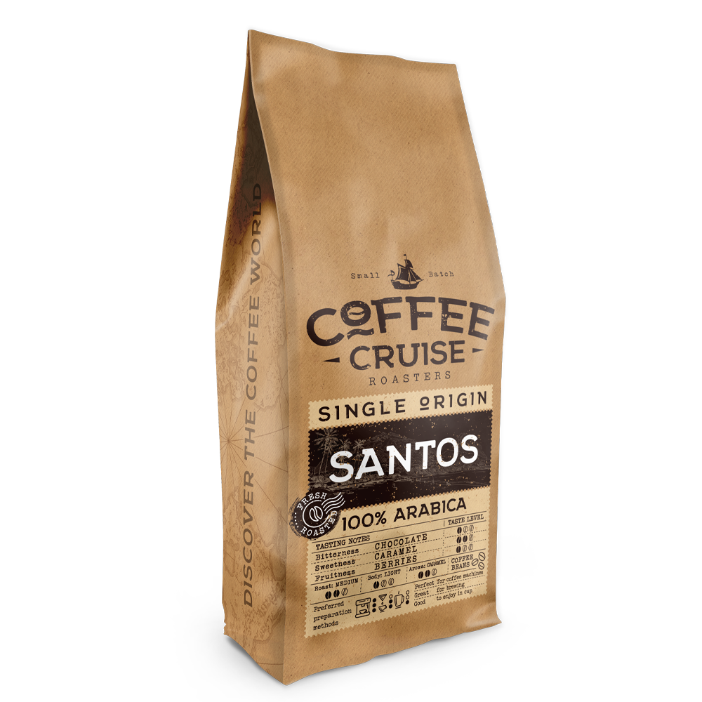SANTOS – Single Origin kavos pupelės, 1 kg