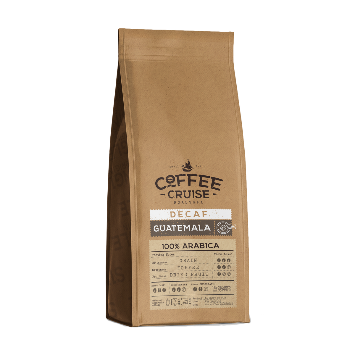 GUATEMALA DECAF – Single Origin malta kava, 250 g