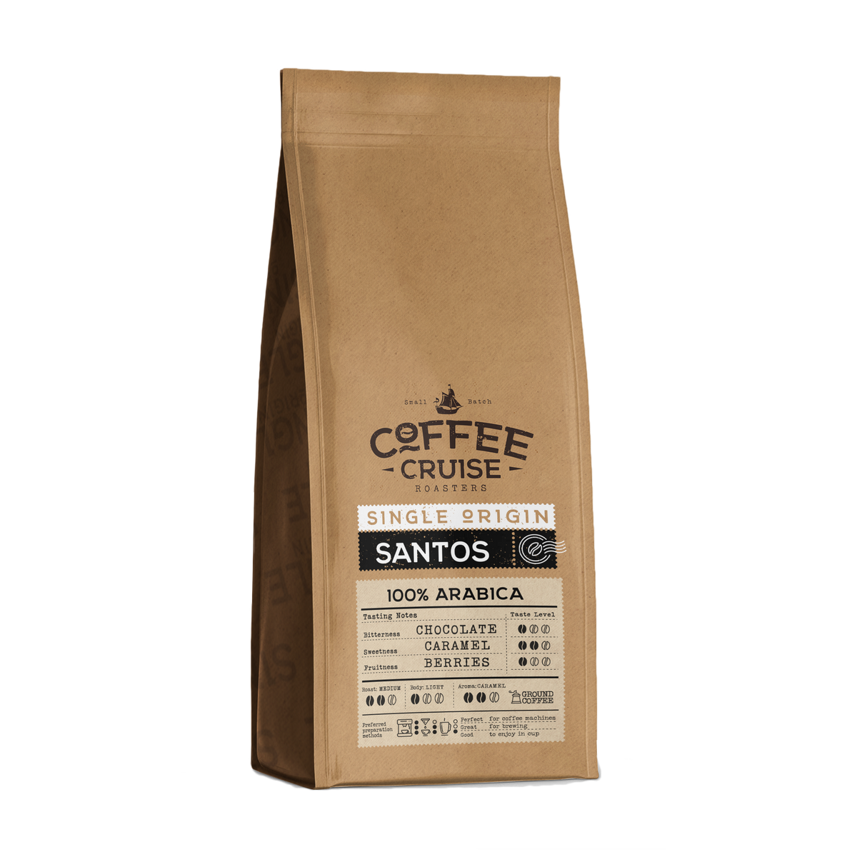 SANTOS – Single Origin malta kava, 250 g