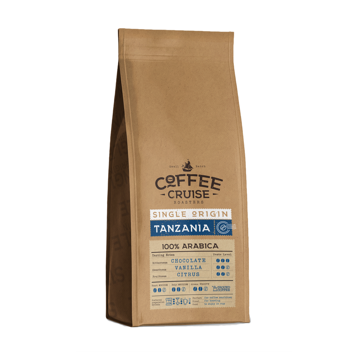 TANZANIA – Single Origin malta kava, 250 g